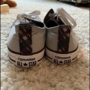 Women’s converse with plaid detail